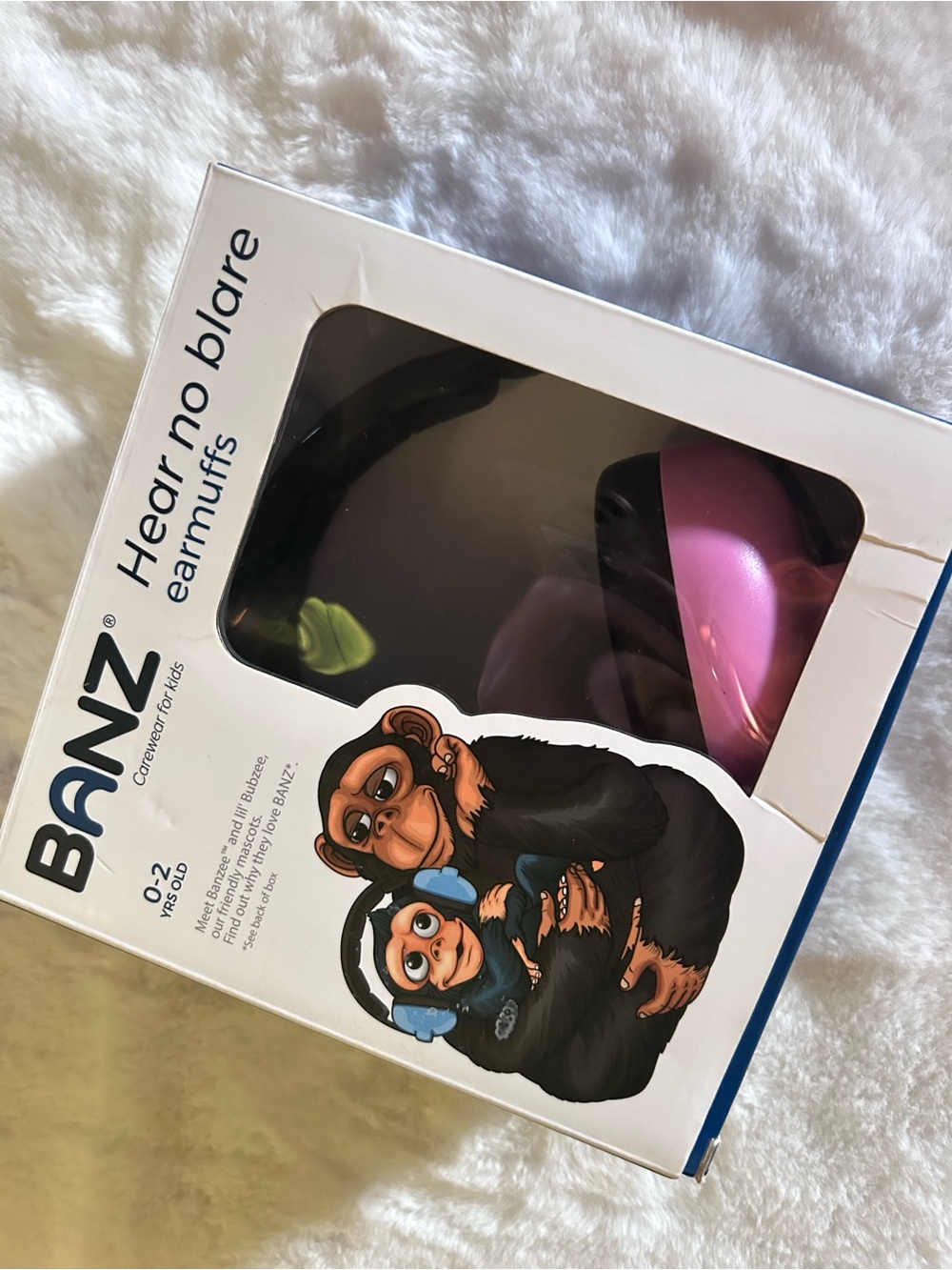 Banz Kids Hear No Blare Pink Earmuffs - Noise-Reducing Headphones for Toddlers